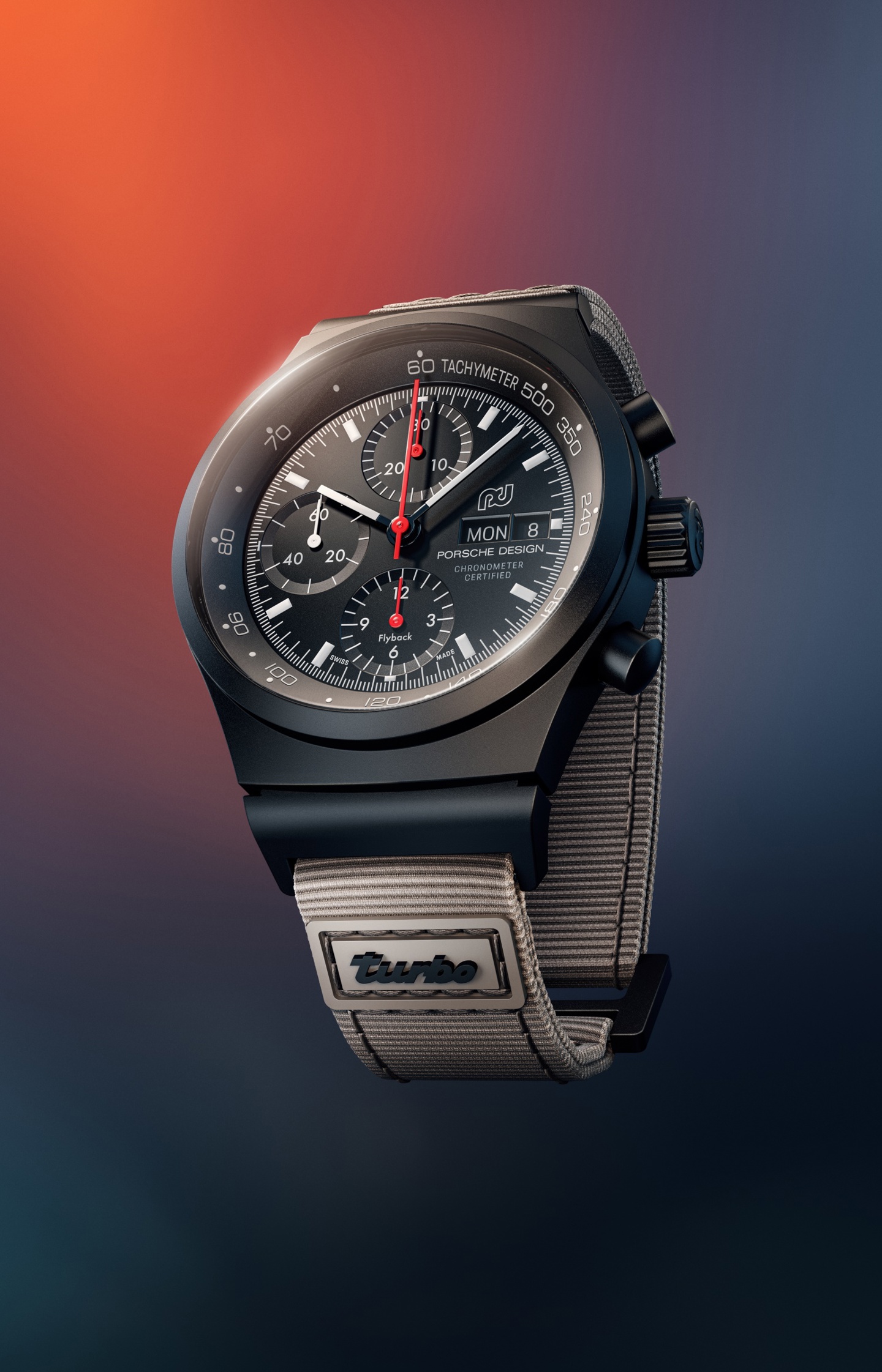 Shows Picture of E01_CHRONOGRAPH_1_50_JAHRE_911_TURBO_EDITION_Nylon_Hero_rgb_low.jpg